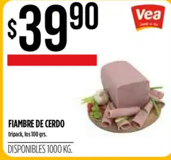 Supermercados Vea Vea Fiambre de Cerdo 100 grs. oferta