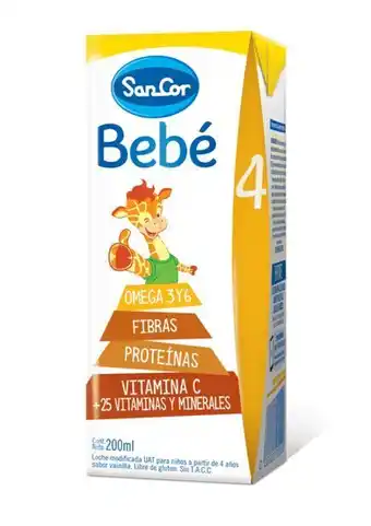 Sancor bebe leche infantil líquida etapa 4 (200 ml)