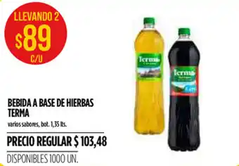 Supermercados Vea Terma Bebida A Base de Hierbas 1,35 lts. oferta