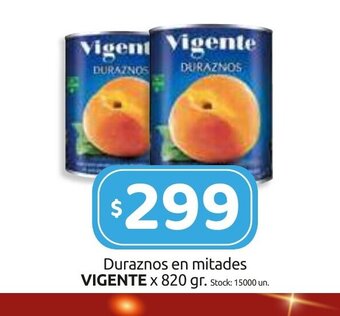 Cordiez Duraznos En Mitades Vigente x 820 gr. oferta