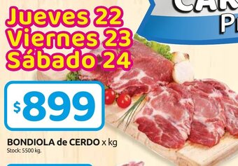 Cordiez Bondiola De Cerdo x kg. oferta