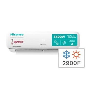 Frávega Aire acondicionado split frío/calor hisense 3400w 2900f as12hr4svrkg03px4 oferta