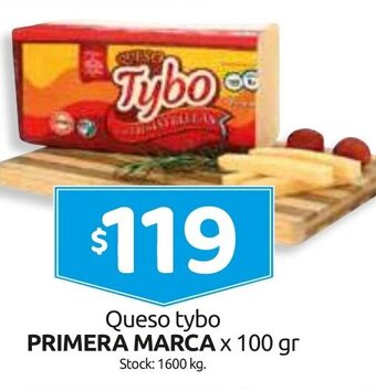 Cordiez Queso Tybo Primera Marca x 100 gr oferta