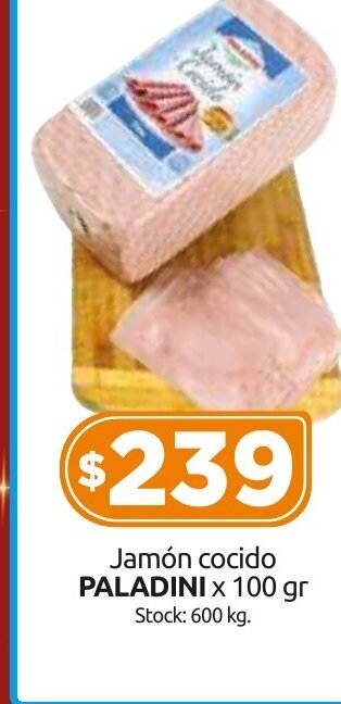 Cordiez Jamón Cocido Paladini x 100 gr. oferta