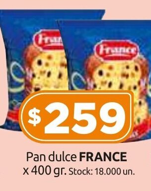 Cordiez Pan Dulce France x 400 gr. oferta