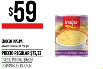 Supermercados Vea Inalpa Choclo 350 grs oferta