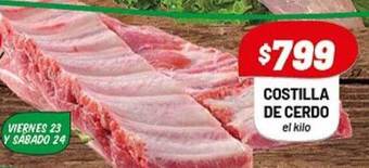Almacor Costilla de cerdo el kilo oferta