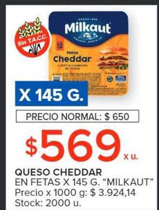 Carrefour Market Queso cheddar en fetas oferta