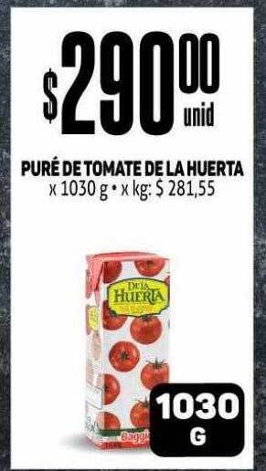 Makro Puré de tomate de la huerta oferta