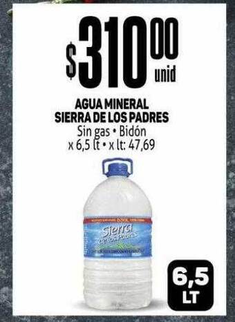Makro Agua mineral sierra de los padres oferta