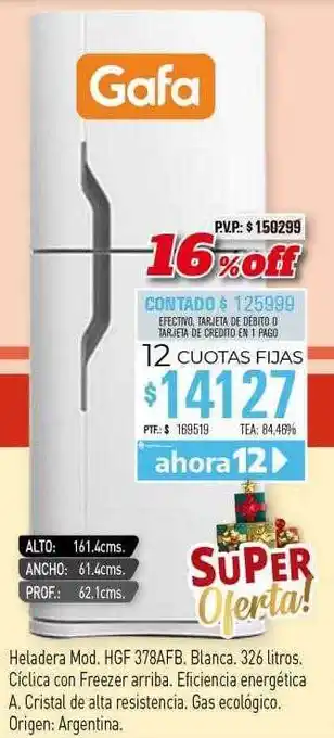 Red del Hogar Gafa heladera oferta