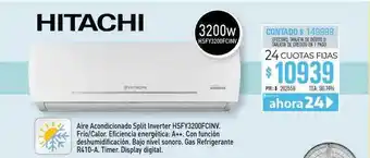 Hitachi aire acondicionado split inverter