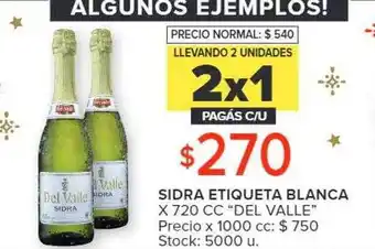 Sidra etiqueta blanca
