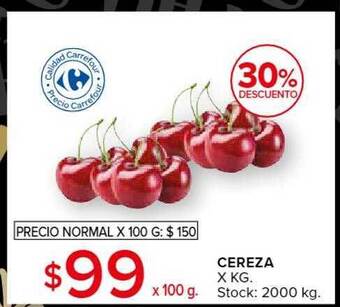 Carrefour Market Cereza 30% descuento oferta
