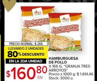 Carrefour Market Hamburguesa de pollo oferta