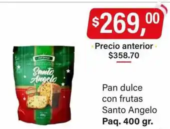 Supermercados Damesco Pan dulce con frutas santo angelo oferta