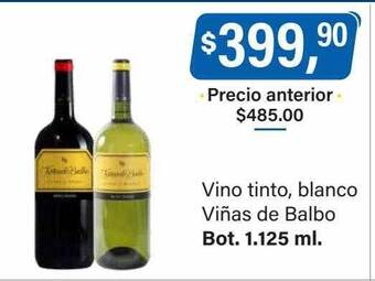 Supermercados Damesco Vino tinto blanco viñas de balbo oferta
