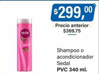 Supermercados Damesco Shampoo o acondicionador sedal oferta