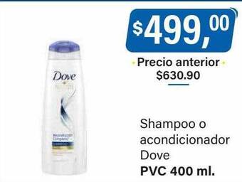 Supermercados Damesco Shampoo o acondicionador dove oferta