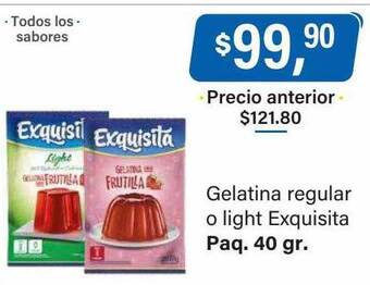 Supermercados Damesco Gelatina regular o light exquisita oferta