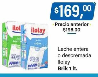 Supermercados Damesco Leche entera o descremada ilolay oferta