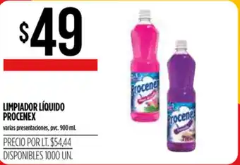 Supermercados Vea Procenex Limpiador Líquido 900 ml oferta
