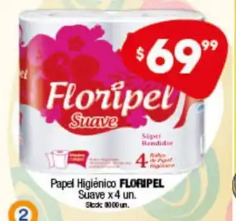 Cordiez Floripel Papel Higiénico Suave 4 un. oferta