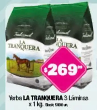 Cordiez La Tranquera Yerba 1kg oferta