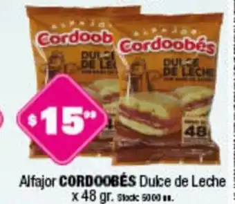 Cordiez Cardoobés Alfajor Dulce de Leche 48 gr oferta