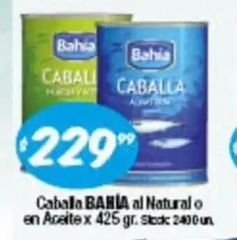Cordiez Bahia Caballa al Natural o en Aceite 425 gr. oferta