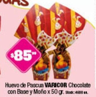 Cordiez Varicor Huevo de Pascua Chocolate 50 gr. oferta