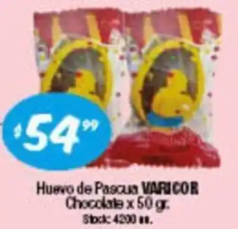Cordiez Varicor Huevo de Pascua Chocolate 50 gr. oferta