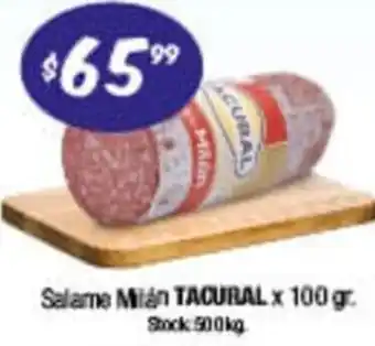 Cordiez Tacural Salame Milán 100 gr. oferta