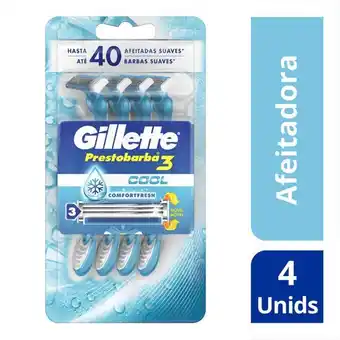 Supermercados Comodin Maquina de afeitar prestobarba3 cool 4un oferta