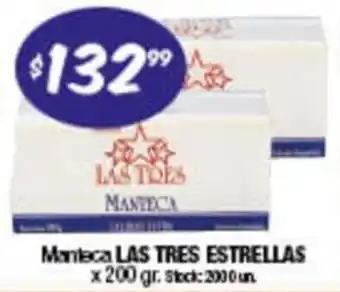 Cordiez Las Tres Estrellas Manteca 200 gr. oferta