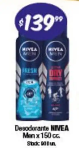 Cordiez Nivea Men Desodorante 150 cc. oferta