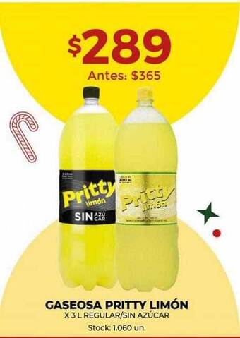 Super MAMI Gaseosa pritty limón oferta