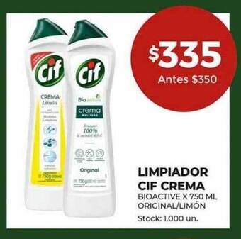 Super MAMI Limpiador cif crema bioactive original-limón oferta