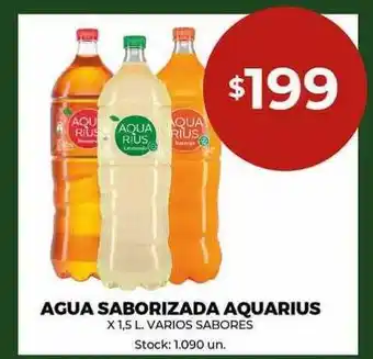 Super MAMI Agua saborizada aquarius varios sabores oferta