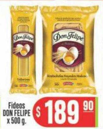Supermercados Caracol Fideos don felipe oferta