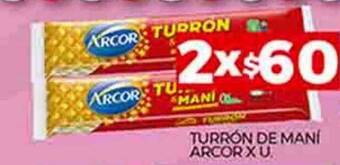Supermercados DIA Turrón de mani arcor oferta