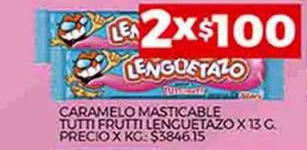Supermercados DIA Caramelo masticable tutti frutti lenguetazo oferta