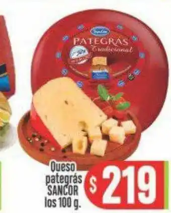 Supermercados Caracol Queso pategràs sancor los oferta