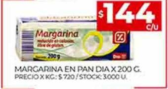 Supermercados DIA Margarina en pan dia oferta