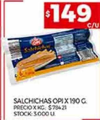 Supermercados DIA Salchichas opi oferta
