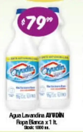 Cordiez Ayudín Agua Lavandina Ropa Blanca 1 lt. oferta