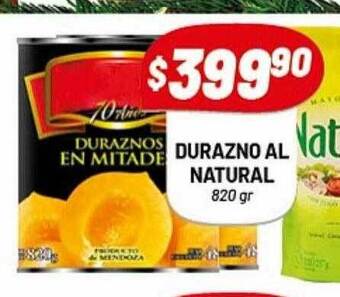 Almacor Durazno al natural oferta