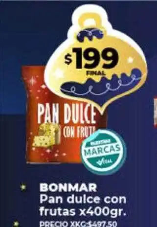 Supermayorista Vital Bonmar pan dulce con frutas oferta