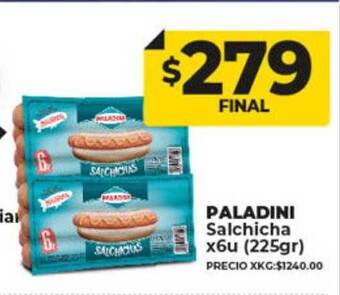 Supermayorista Vital Paladini salchicha oferta
