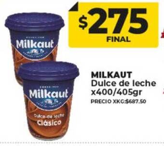 Supermayorista Vital Milkaut dulce de leche oferta